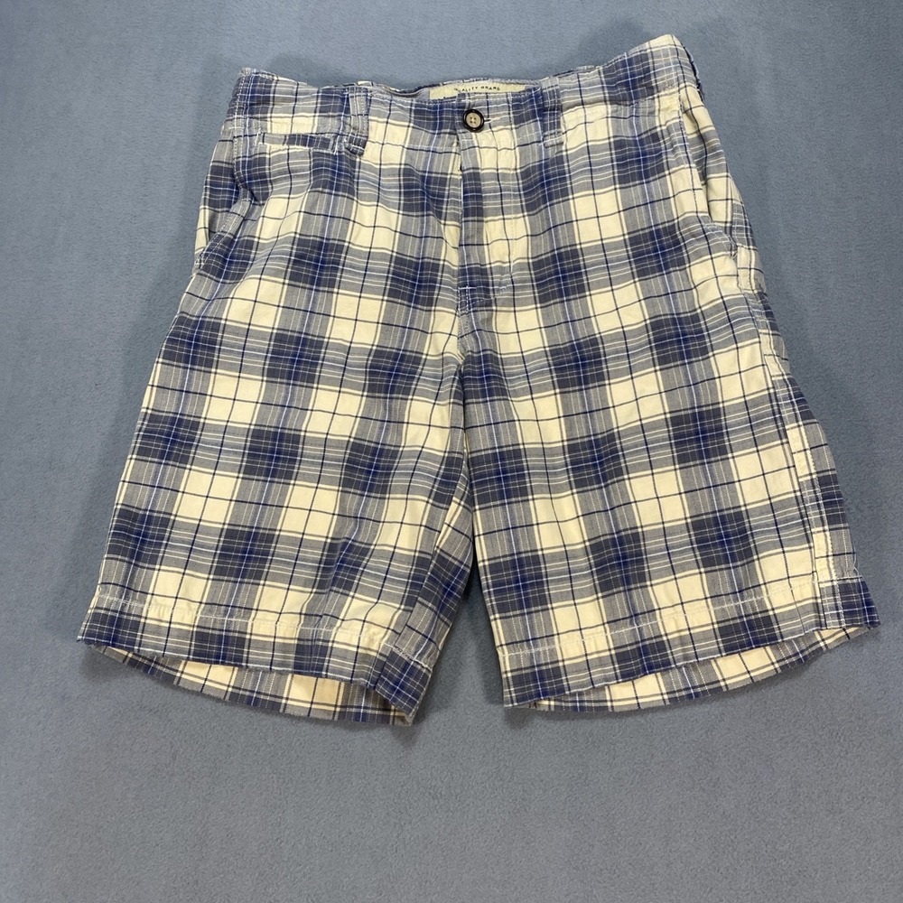 Abercrombie Fitch Boys 16 90s Y2K Era Plaid Shorts 32 Waist